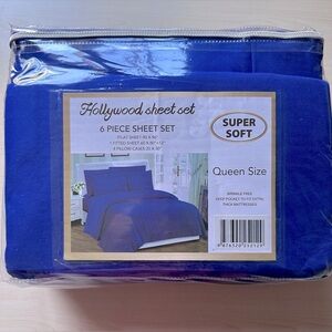 Hollywood Sheet Set Bamboo 2000 Queen Size 6 Piece Super Soft Deep Pocket New